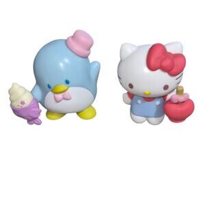 Sanrio Hello Kitty and Tuxedo Sam Collectible PVC Figures 2pc Bundle Complete